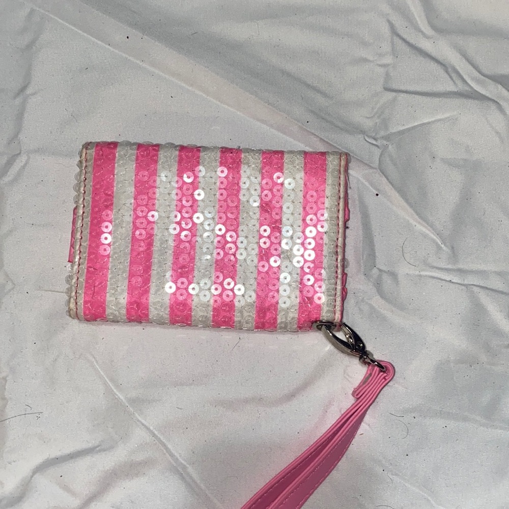 Victoria Secret pink and white phone wallet - Picture 2 of 3